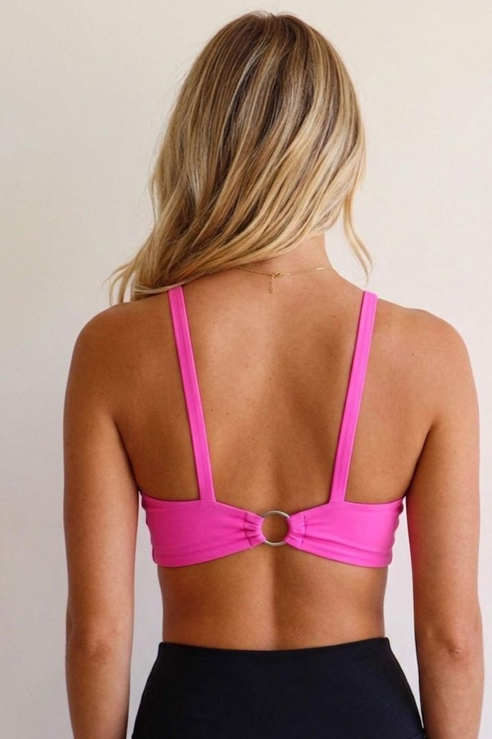 Top Argola Pink